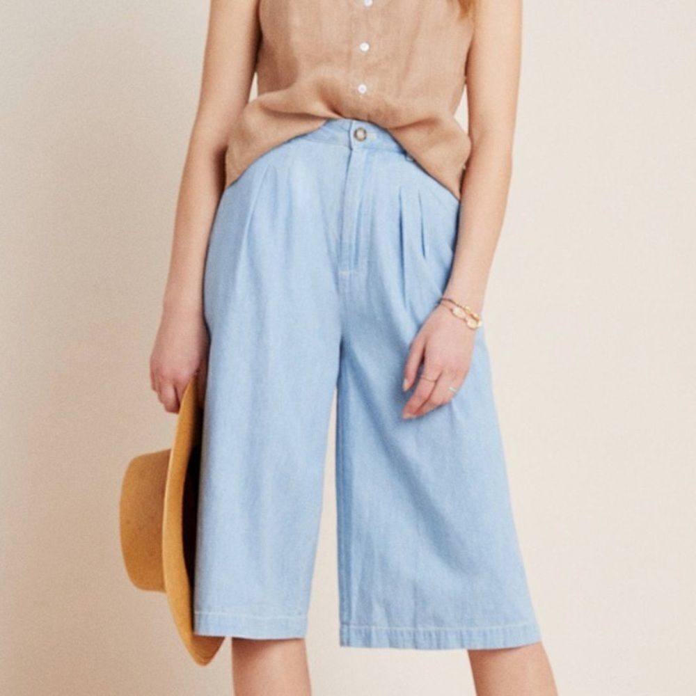 NWT Mina chambray culottes. Size 26